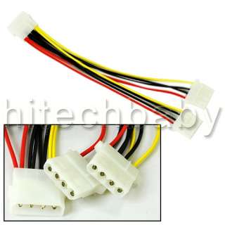 IDE Hard Drive Molex 4 pin Power Cable Lead Y Splitter  
