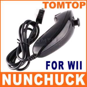 New Black Nunchuk Nunchuk Controller for Nintendo Wii F  
