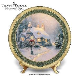  Thomas Kinkade Stonehearth Hutch Christmas Collector Plate 