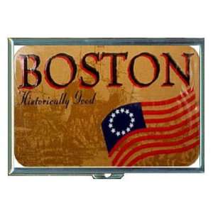  Boston Historically Good Flag, ID Holder, Cigarette Case 