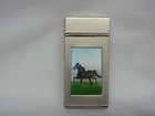 butane cigarette lighter w flasher of horses 