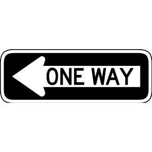 Street & Traffic Sign Wall Decals   One Way to the Left Sign   24 inch 
