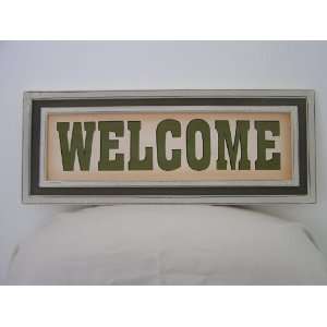  Wood Welcome Wall Sign
