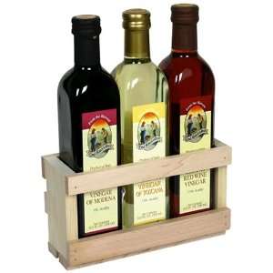 Dal Raccolto Vinegar Gift Packs, Chianti, Balsamic and Tuscany, 3 