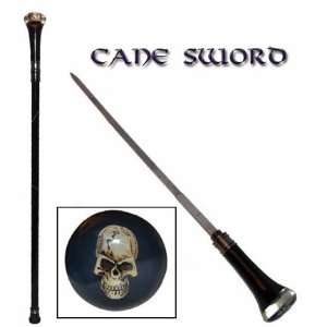  Skull Walking Cane w/ Hidden Sword