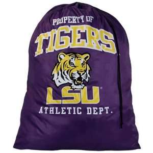    LSU Tigers Purple Drawstring Laundry Bag