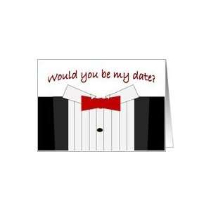  Would You Be My Date? Tuxedo Card Card Health & Personal 