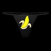 Black banana shape or an ear corn Underwear