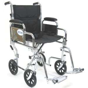 Removable Armrest Transport Wheelchair Options   Seat Size 17 wide x 
