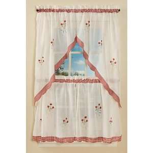  Cutwork Floral Curtain BedAndBath