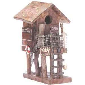 Wooden Bait Shop Birdhouse Patio, Lawn & Garden