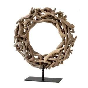   Nautical Driftwood Wreaths on Stands 15.75 Patio, Lawn & Garden